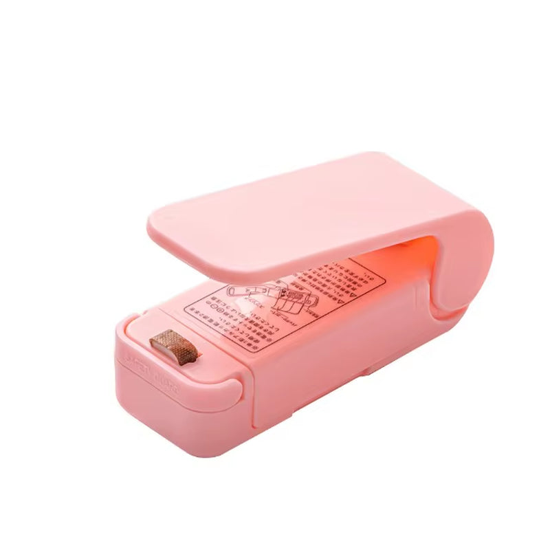 Mini Bag Sealer 2 in 1 Rechargeable Bag Sealer Heat Seal with Cutter and Magnet Bag Resealer Machine for Plastic Bags Snack Bags