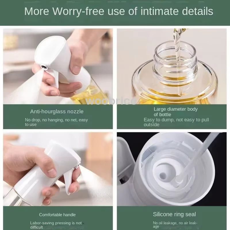 200/300Ml Oil Spray Bottle BBQ Cooking Olive Oil Sprayer Kitchen Baking Spray Empty Bottle Vinegar Bottle Oil Dispenser