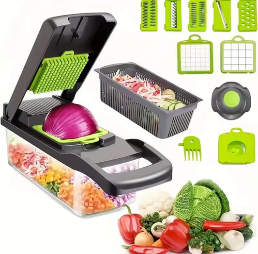 Picador De Verduras Rallador Vegetales Cortadora Multifuncional Cortador Papas