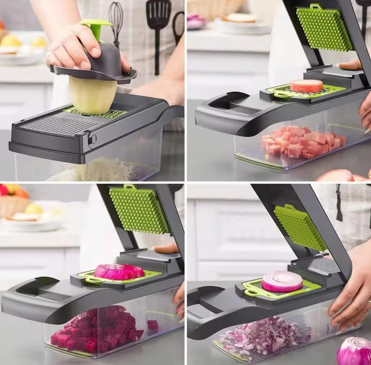 Picador De Verduras Rallador Vegetales Cortadora Multifuncional Cortador Papas