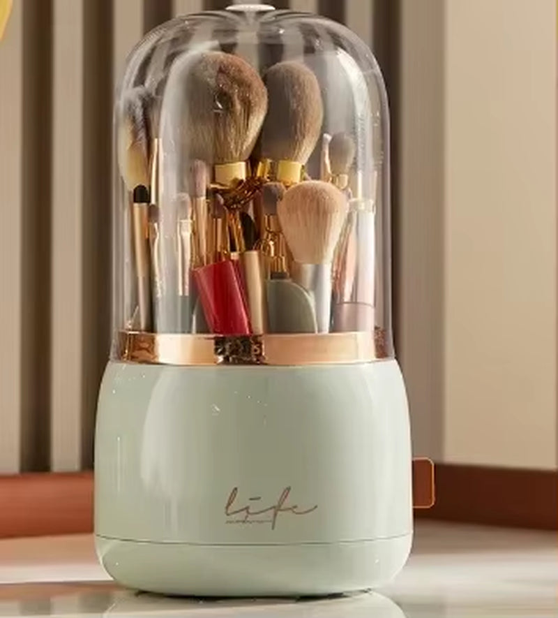 360°Rotating Makeup Organizer Makeup Brush Holder Cosmetic Storage Box Makeup Storage Organizer Pencil Case Lipstick Organizer
