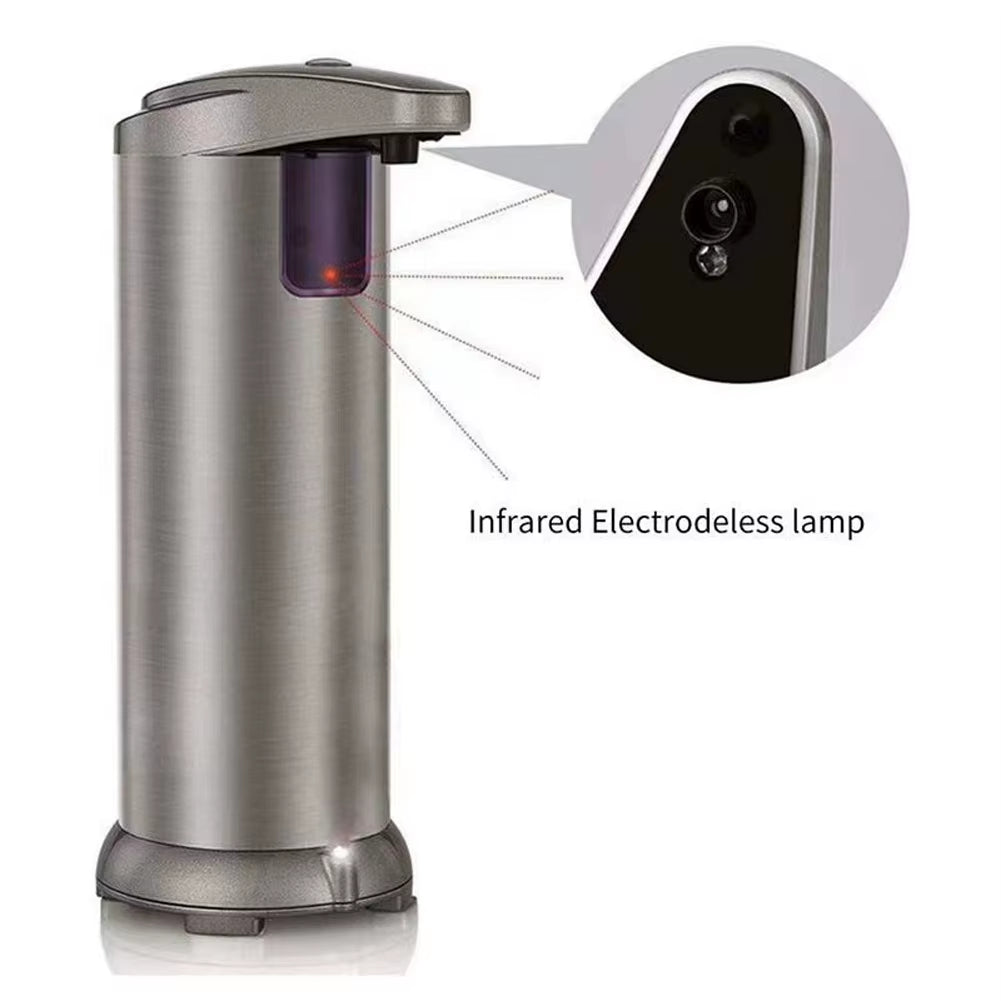 Hand Free Soap Dispenser Infrared Motion Sensor Touchless Soap Dispenser Electric Automatic Soap Dispenser for Kitchen Bathroom