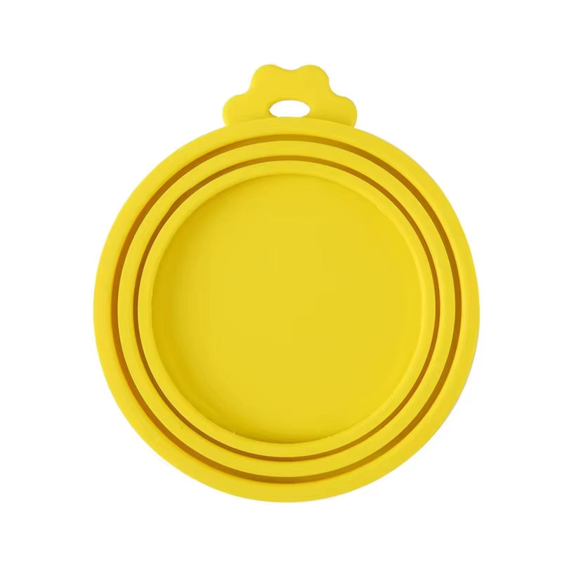 Reusable Pet Food Can Cover and Spoon Portable Dogs Cat Storage Tin Cap Lid Seal Cover Health Pet Supplies Pet Silicone Lids Can